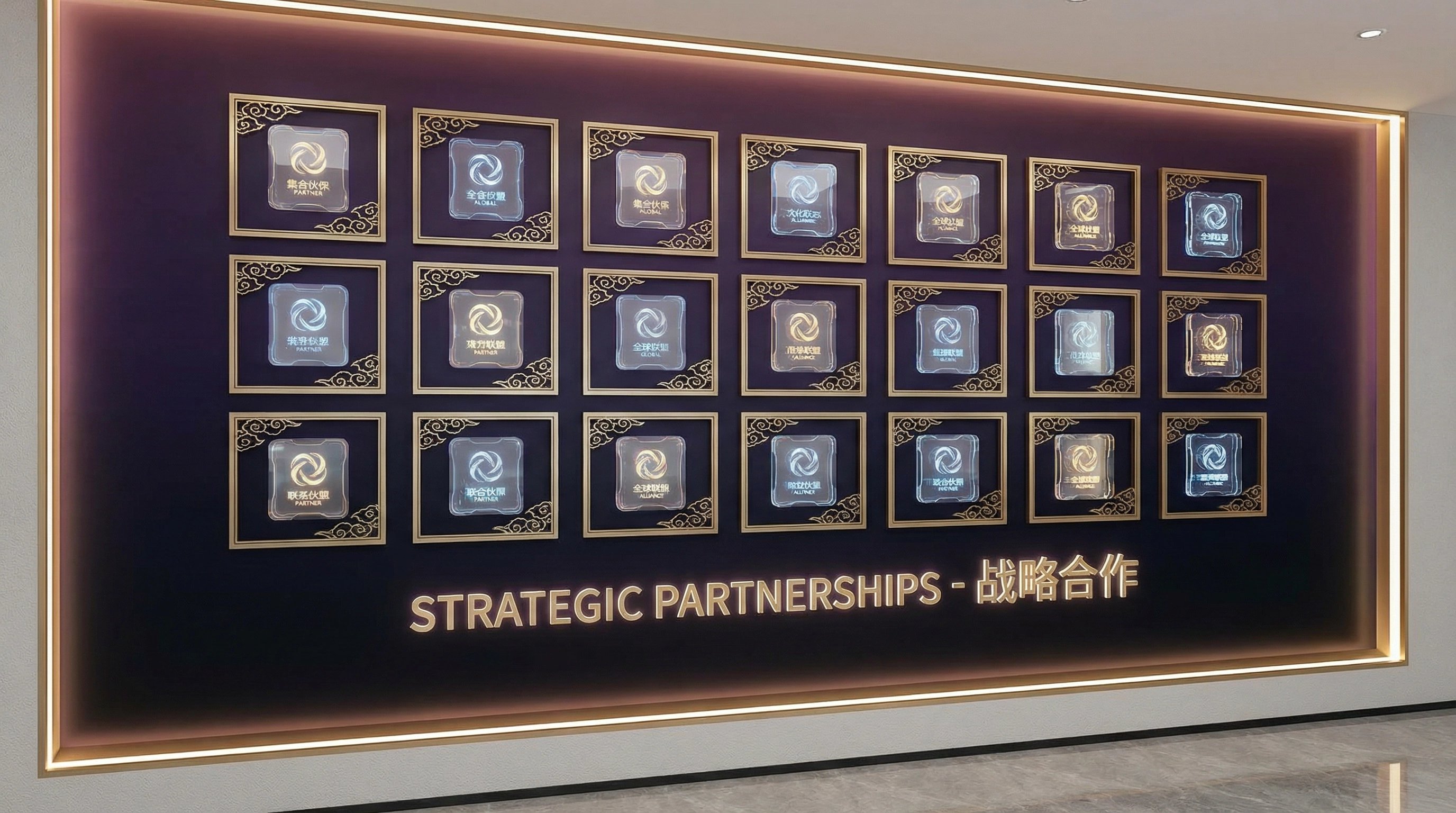 男同社区合作品牌Logo墙